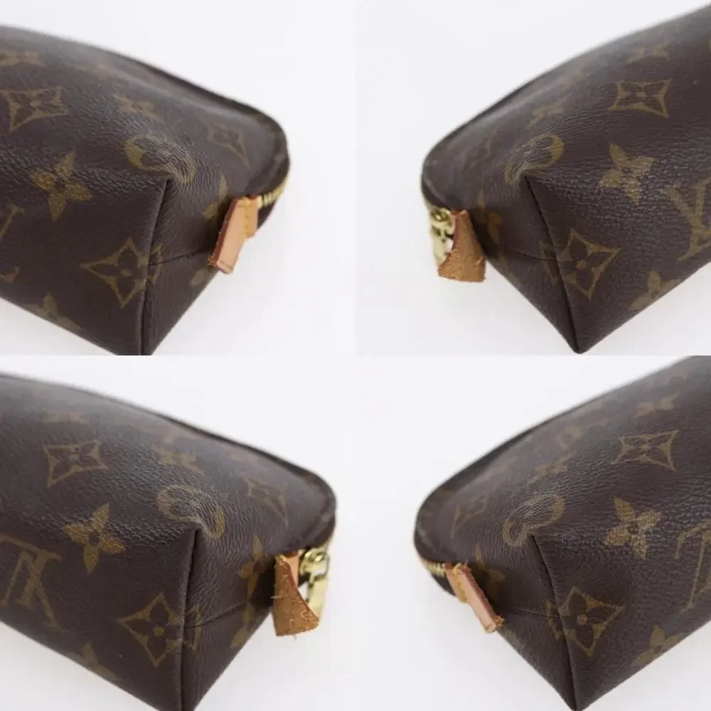 Louis Vuitton Monogram Pochette Cosmetic PM Pouch Brown